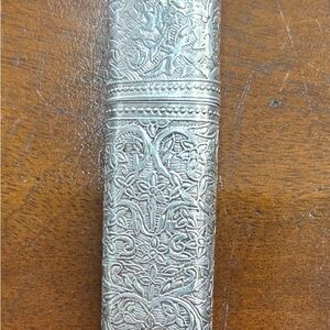 Antique Silver Tablet Box/Container Continental Silver 800 Parts Silver 23g
